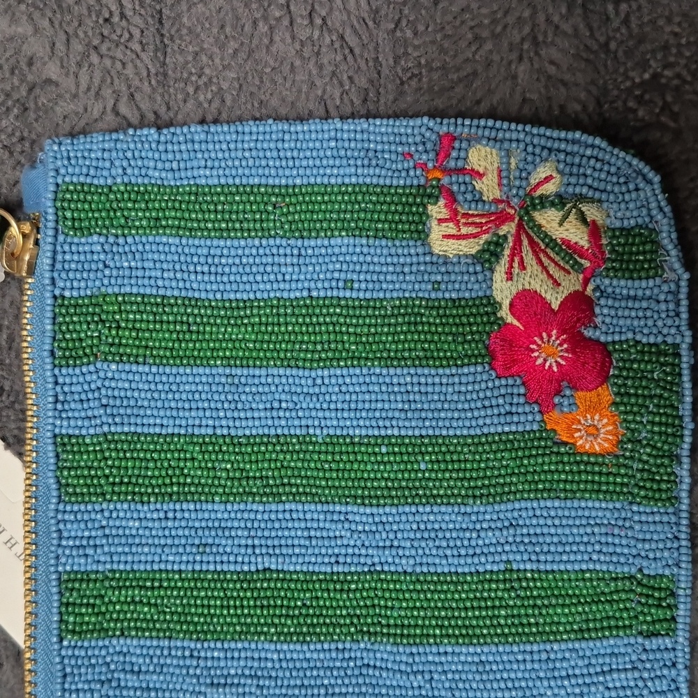 Anthropologie X Daniella Manini Beaded Capri City Pouch, New With Tags! - Picture 10 of 17